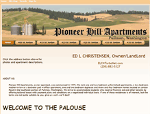 Tablet Screenshot of pioneerhillapartments.com